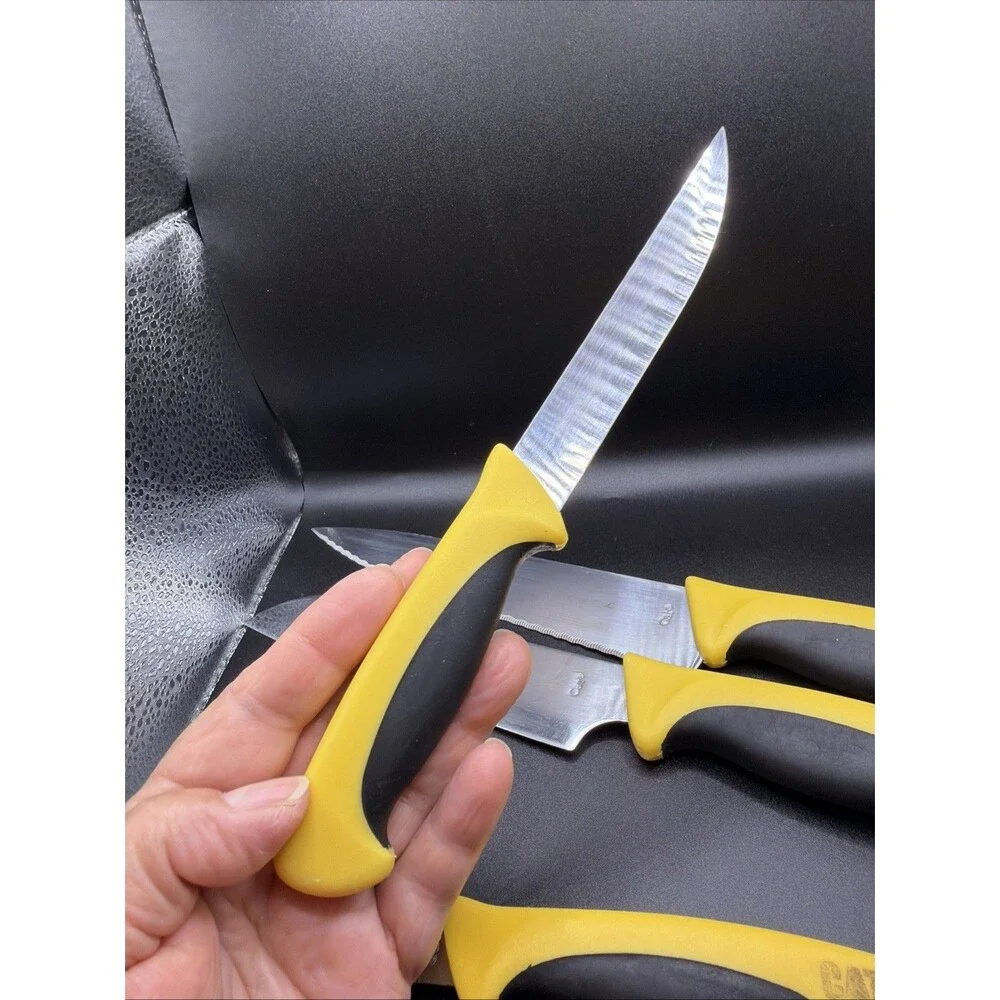 CAT Brand Kitchen Knives From Kutmaster. Butcher, Chef, Utility And Paring. Used